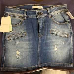 Pierre Balmain Denim Mini Skirt